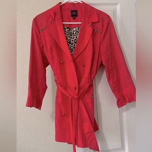 2b Bebe coral lightweight 3/4 sleeve jacket